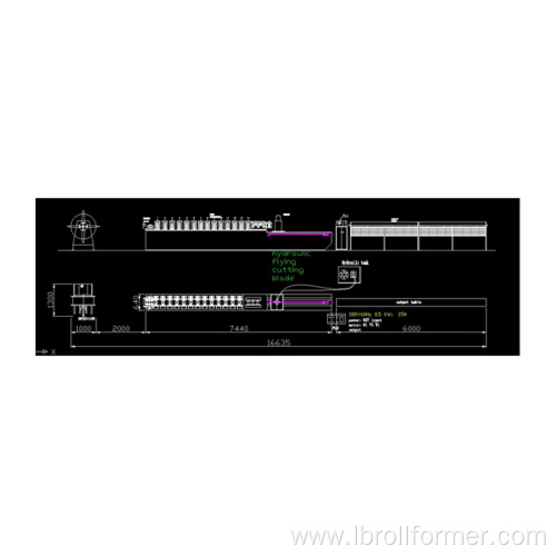 Garage Door V Strut Forming Machine